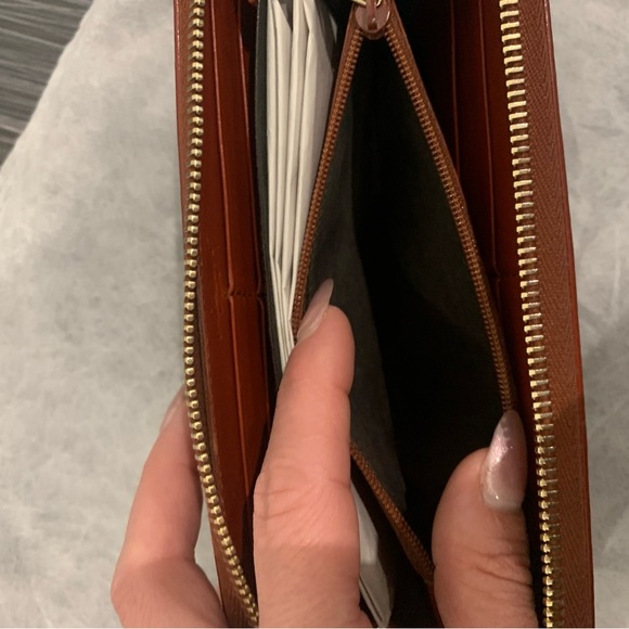 YSL brown/ orange long wallet - Picture 9 of 9